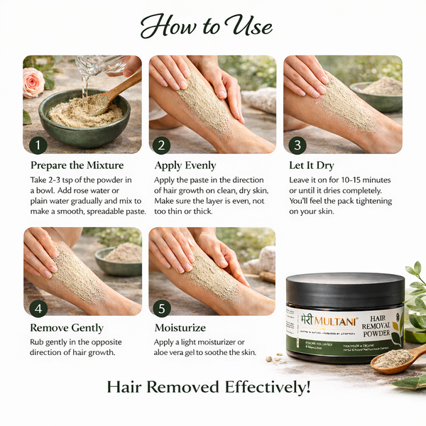 Merimultani Hair Removal Powder – Skin-Friendly