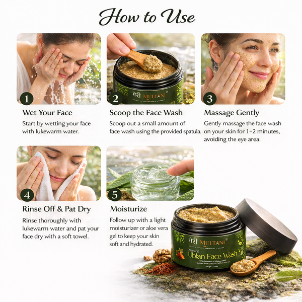 Merimultani Natural Ubtan Face Wash