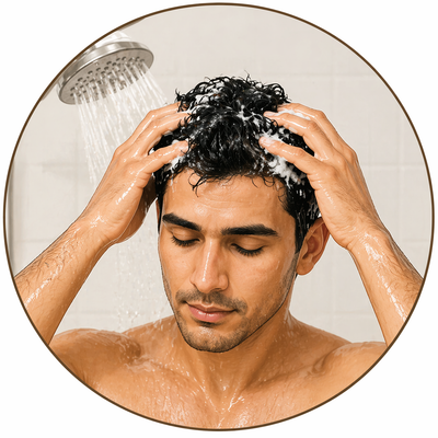 Start with a clean scalp. Wash and dry the affected area before application