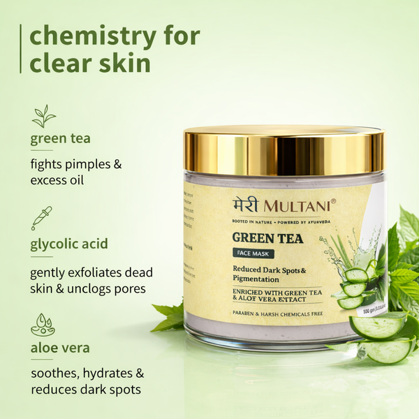MeriMultani Green Tea Face Mask
