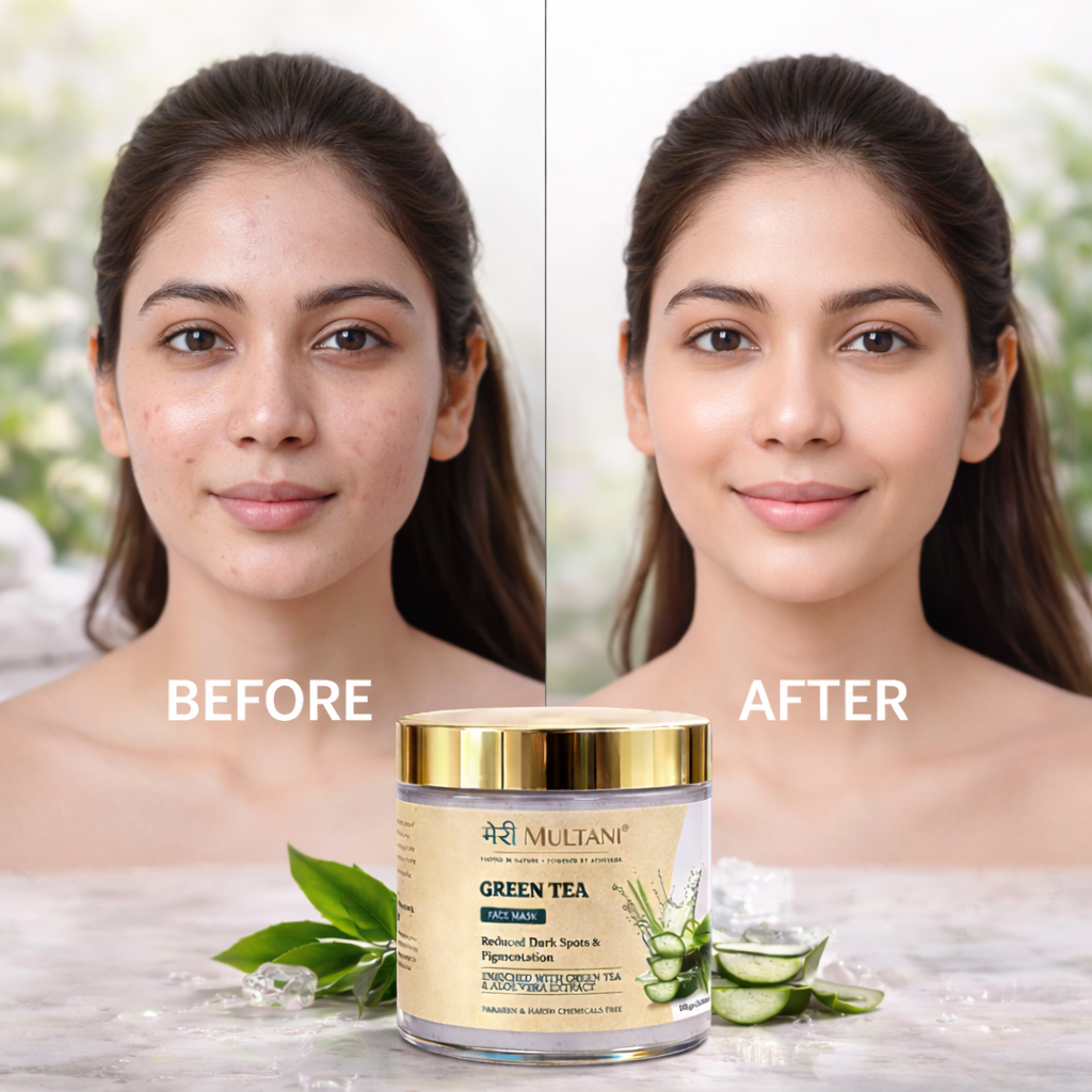 MeriMultani Green Tea Face Mask