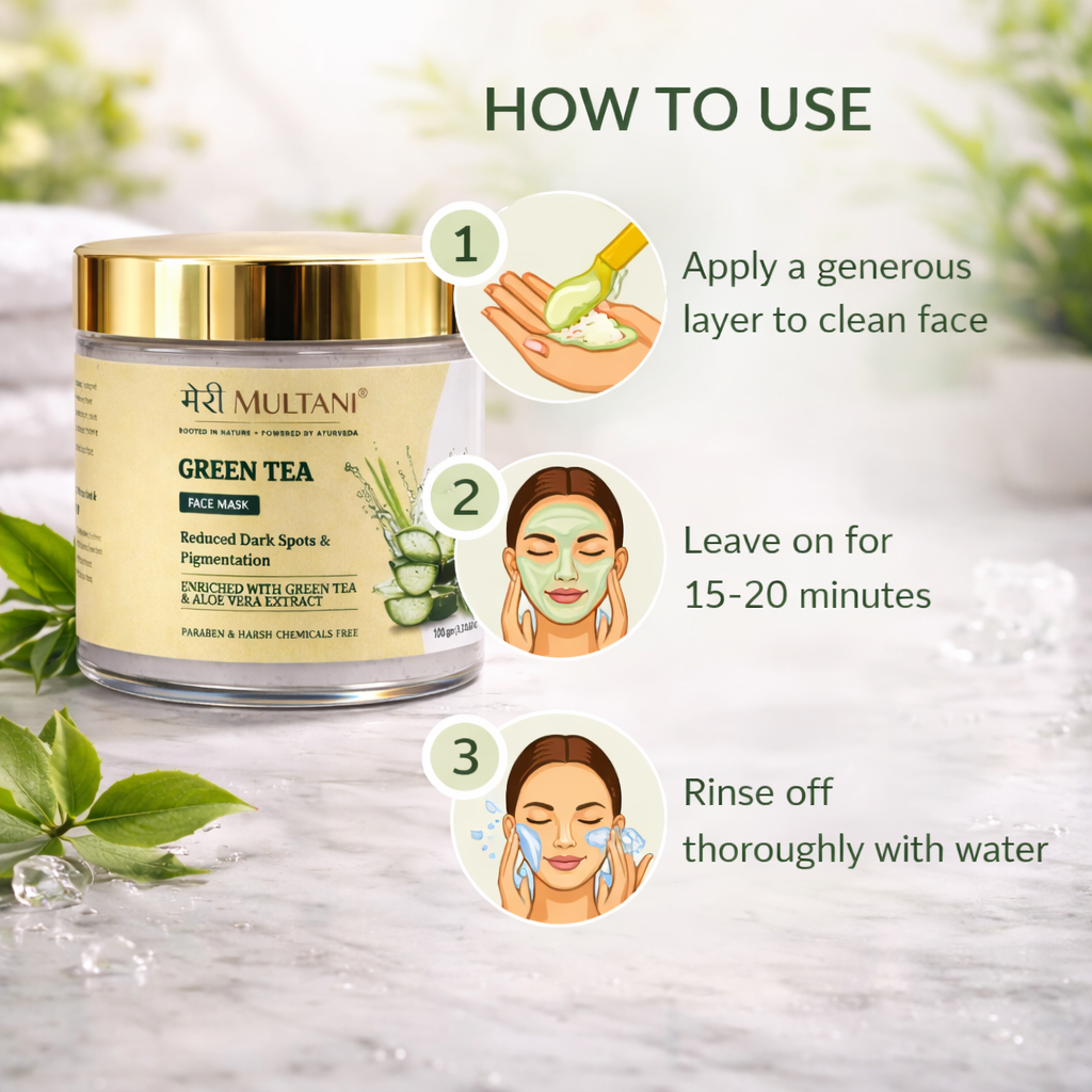 MeriMultani Green Tea Face Mask