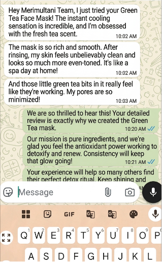 WhatsApp testimonial 2