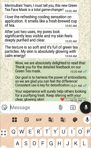 WhatsApp testimonial 3