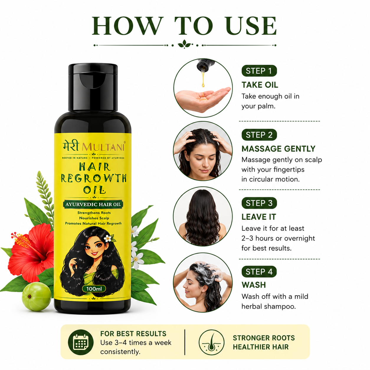 Merimultani Hair Regrowth Oil 100ml