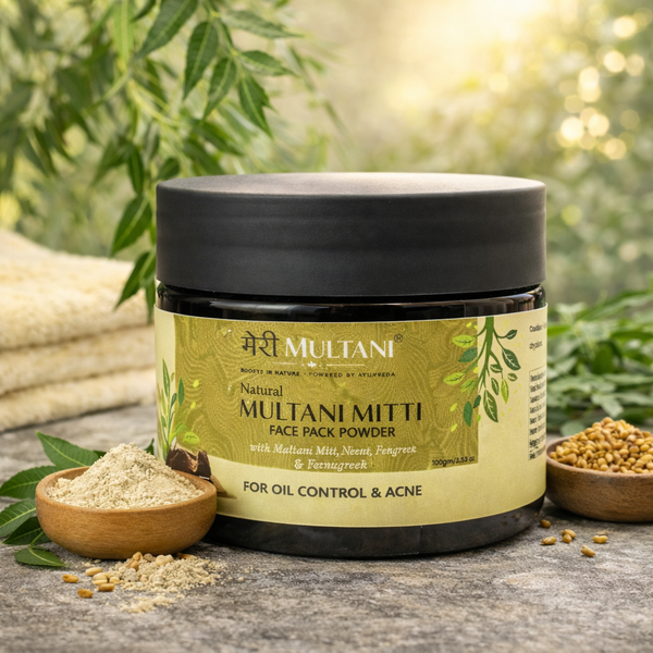Merimultani - Pure & Natural Multani Mitti Face Pack Powder
