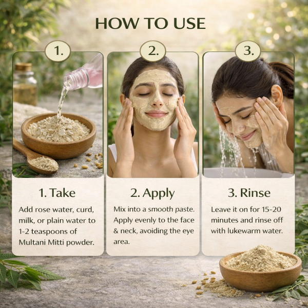 Merimultani - Pure & Natural Multani Mitti Face Pack Powder