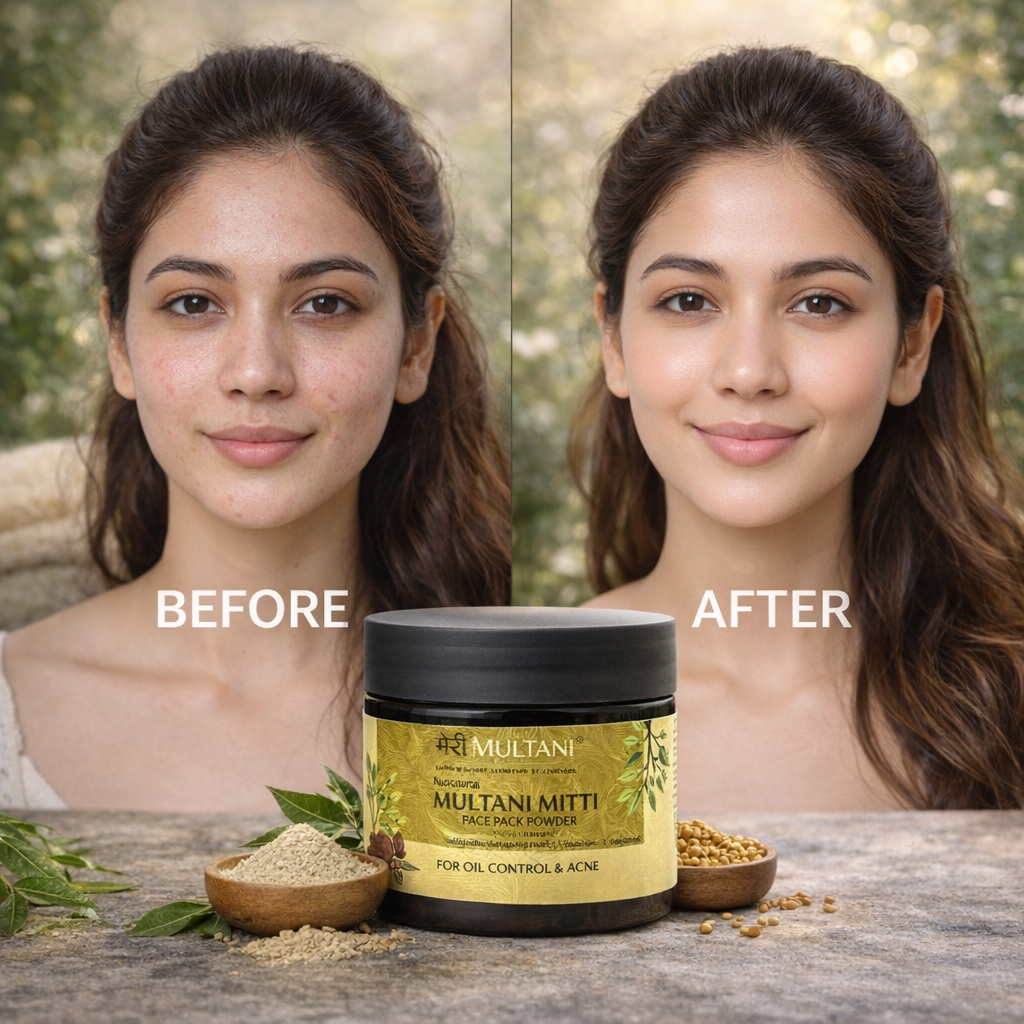 Merimultani - Pure & Natural Multani Mitti Face Pack Powder