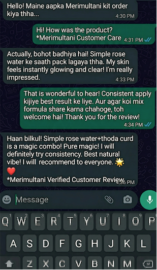 WhatsApp testimonial 5