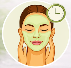 Leave on for 15–20 minutes until it dries