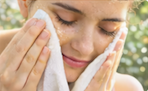 Rinse thoroughly with water and pat your face dry with a soft towel